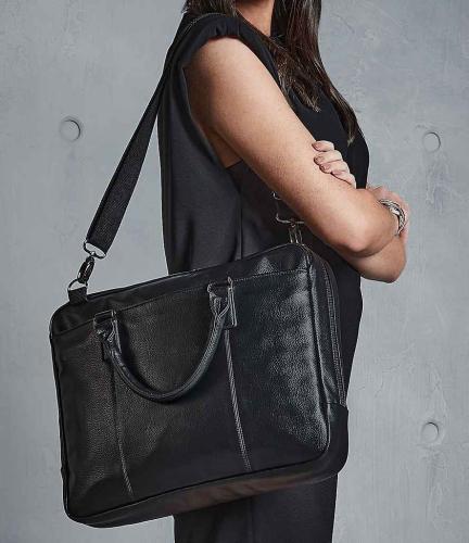 Quadra NuHide� Slimline Laptop Briefcase - BLK - ONE